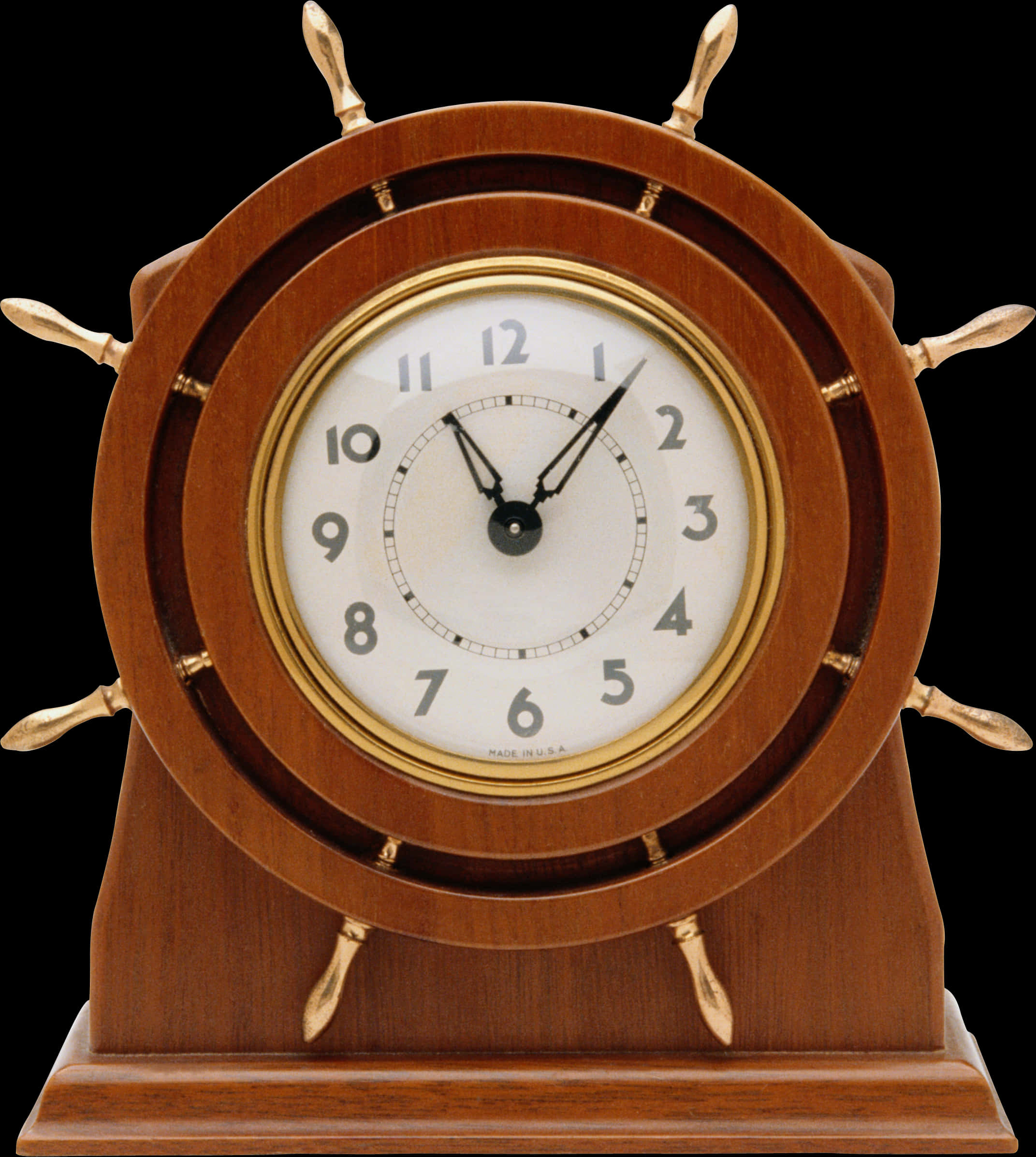 Vintage Wooden Mantel Clock