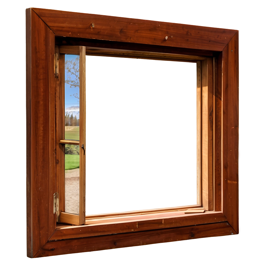 Vintage Wooden Window Png 05042024