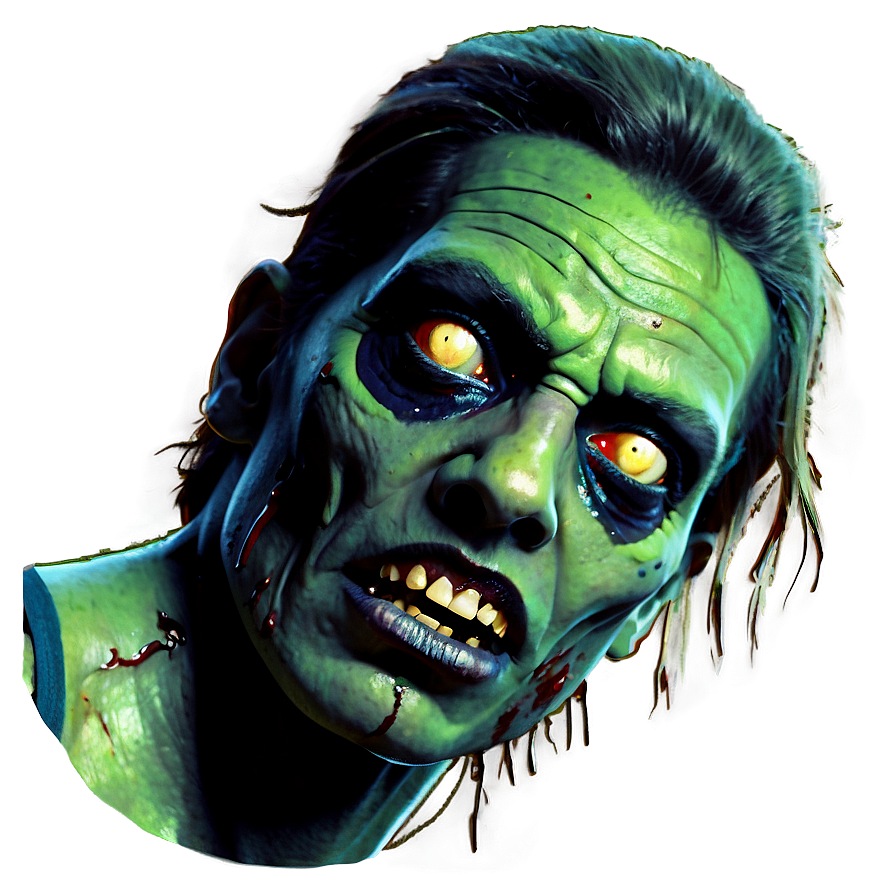 Vintage Zombie Movie Poster Png Aks31