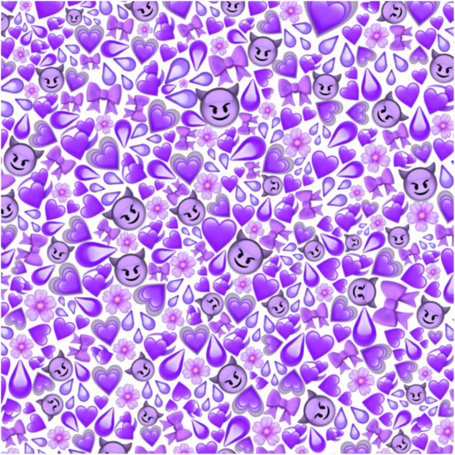 Violet Emoji Pattern