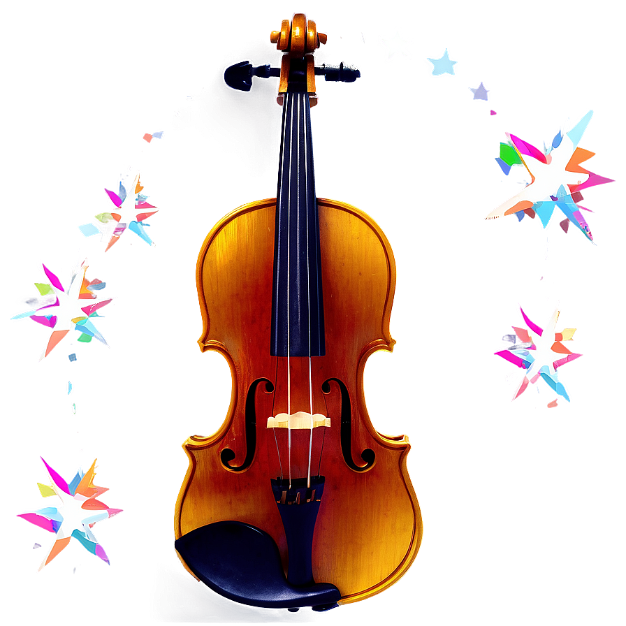 Violin And Stars Png 3