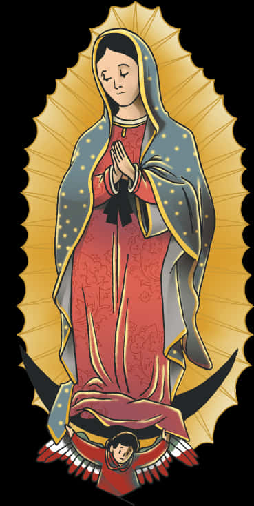 Virgen De Guadalupe Illustration