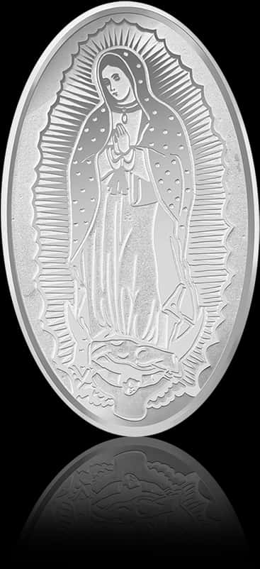 Virgen De Guadalupe Silver Relief