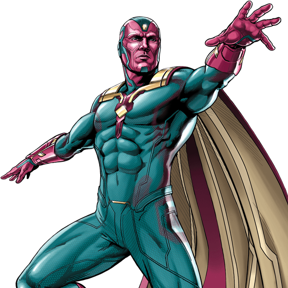 Vision Superhero Action Pose