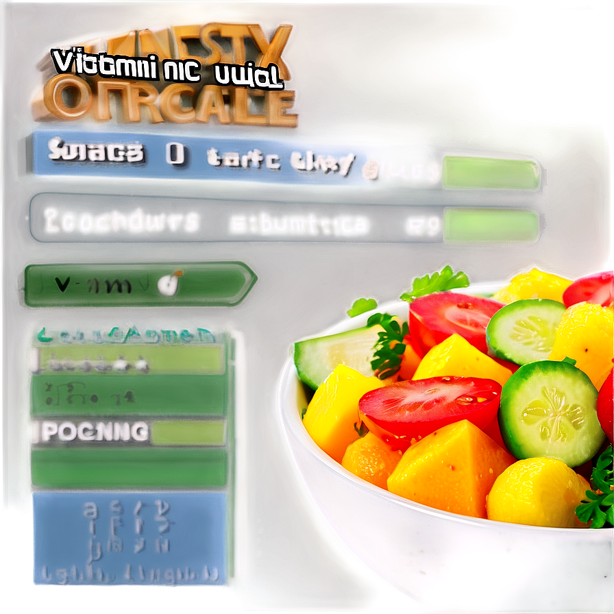 Vitamin C Zesty Salad Bowl Png Iyl47