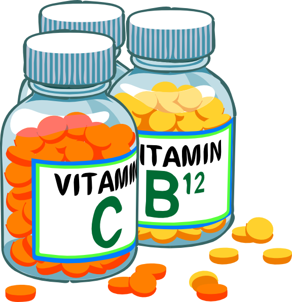 Vitamin Cand B12 Bottles