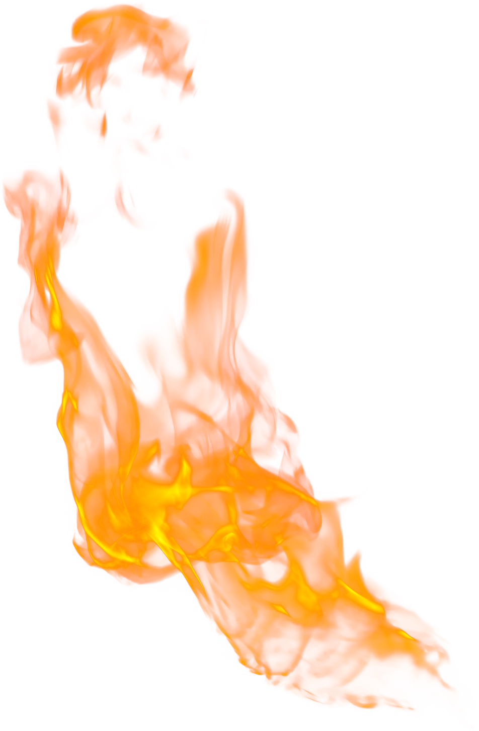 Vivid Orange Flame Graphic