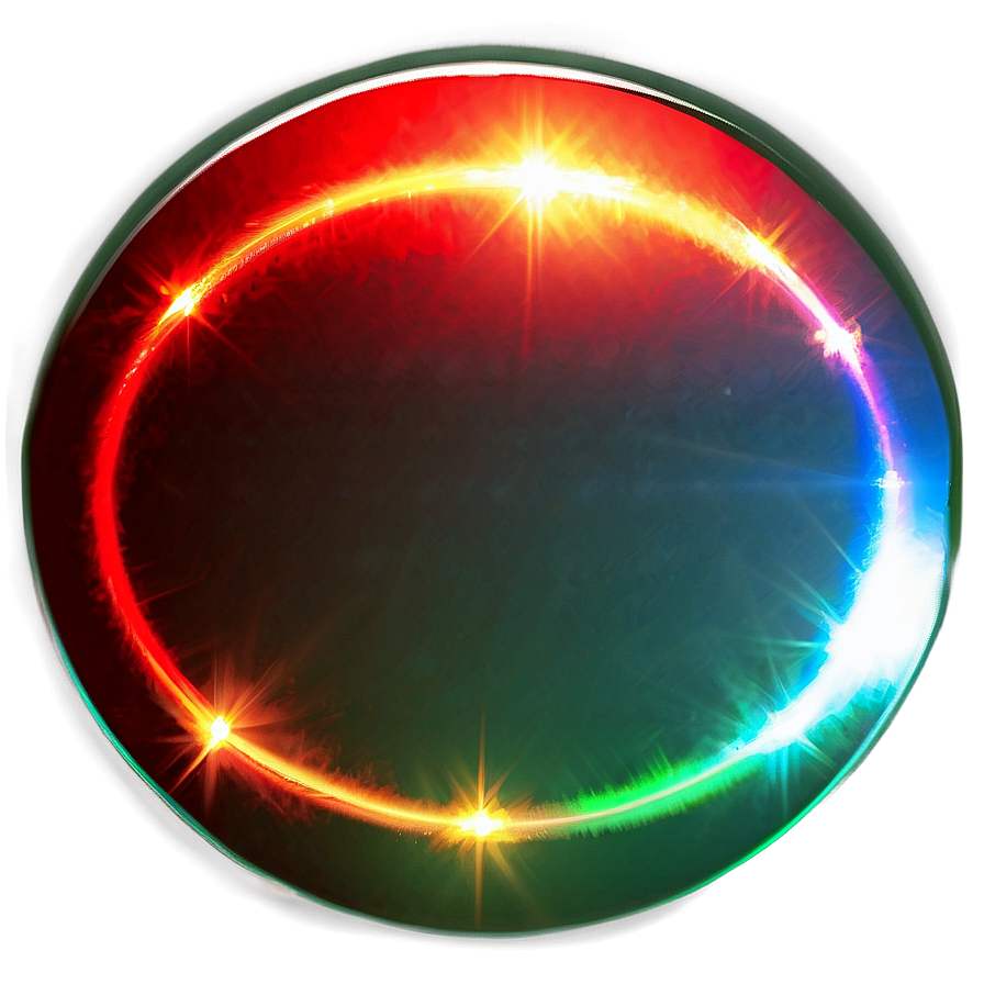 Vivid Red Lens Flare Light Png 7