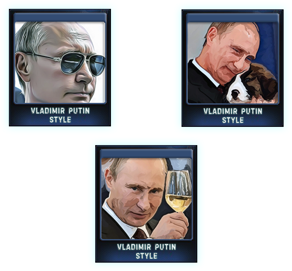 Vladimir Putin Styled Portraits