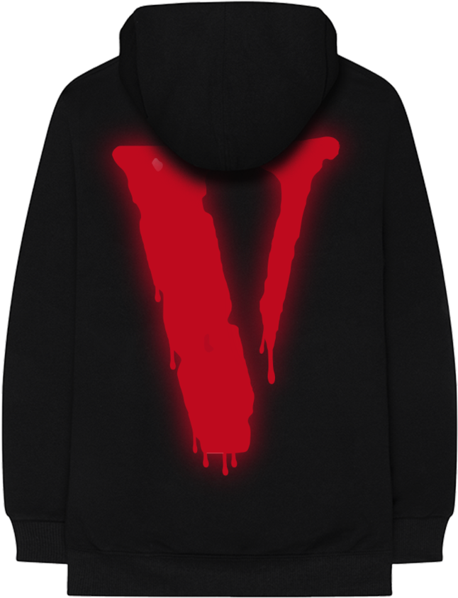 Vlone Logo Black Hoodie