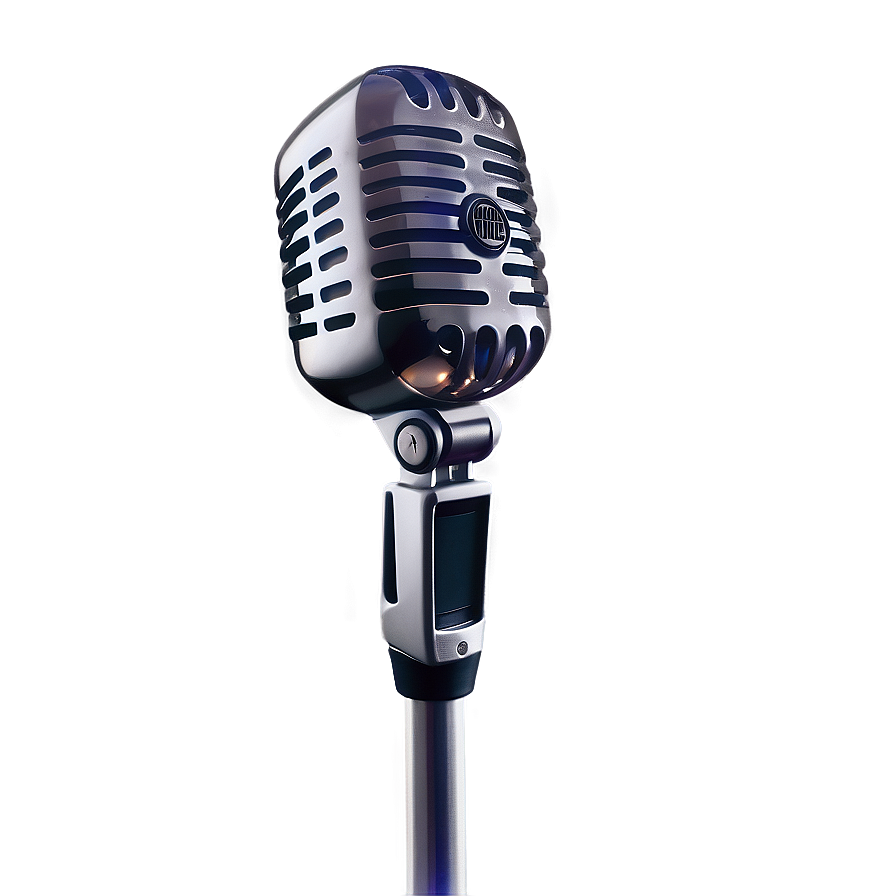 Vocal Microphone On Stand Png 06282024