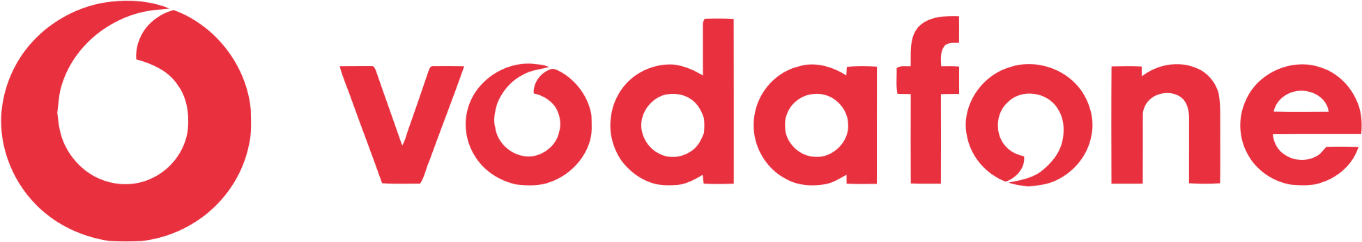 Vodafone Logo Red Background