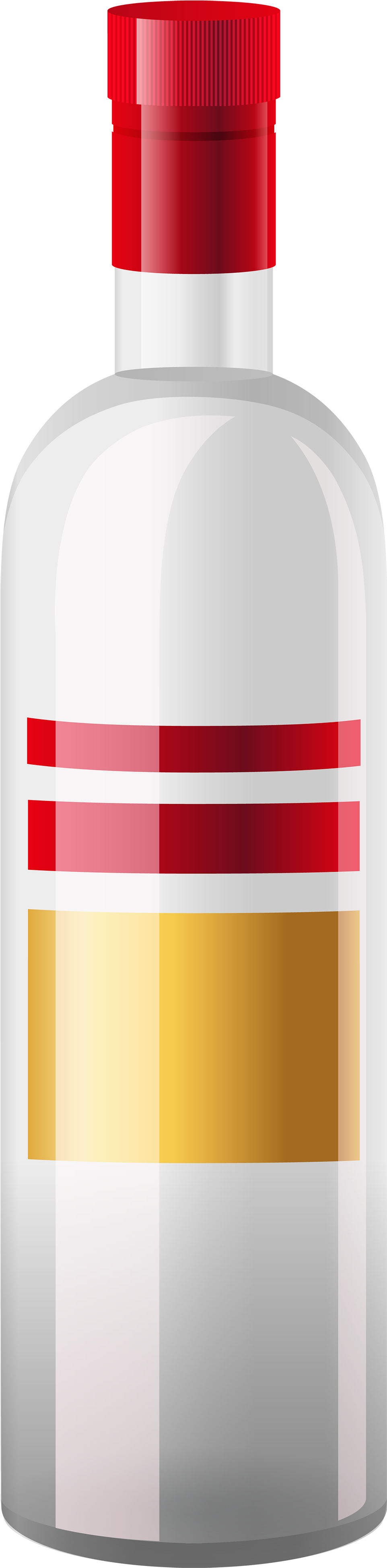 Vodka Bottle Graphic Illustration