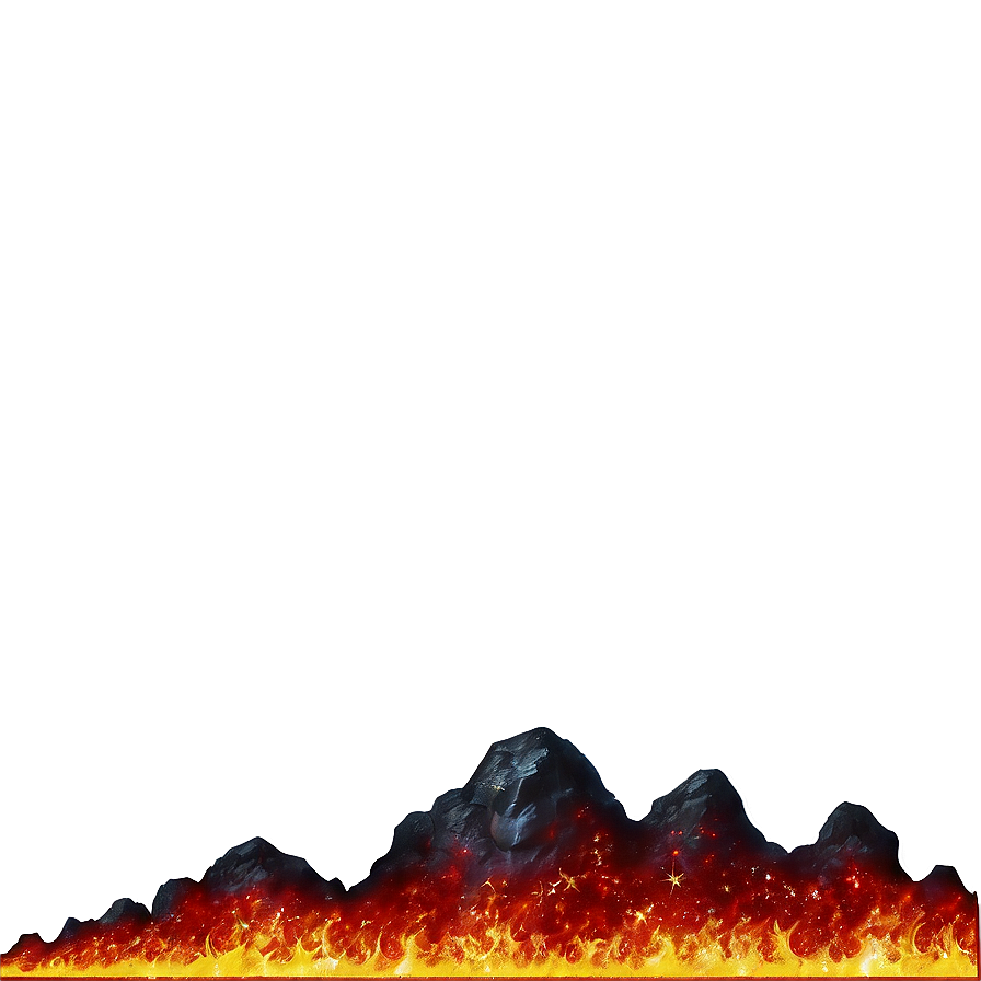 Volcanic Fire Border Png Sxl