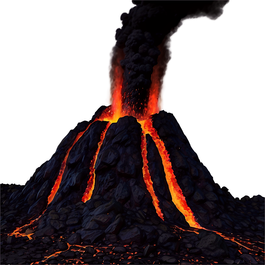 Volcanic Lava Blast Png Vvx