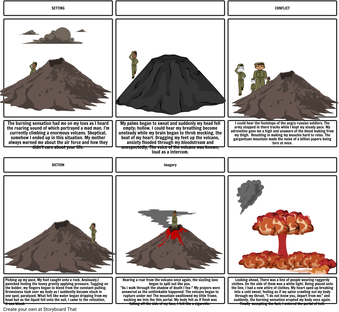 Volcano_ Adventure_ Comic_ Strip