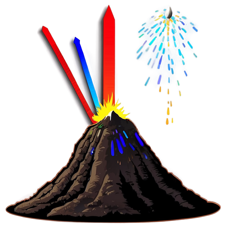 Volcano And Meteor Shower Png Pex