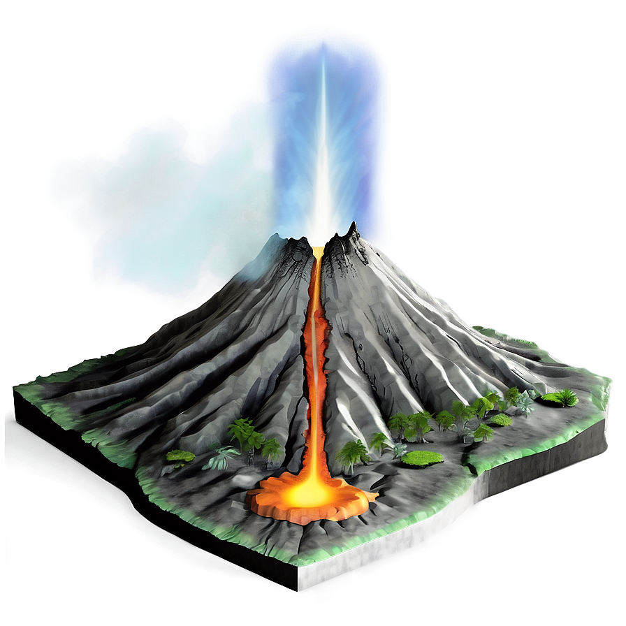 Volcano Geological Formation Png 05232024