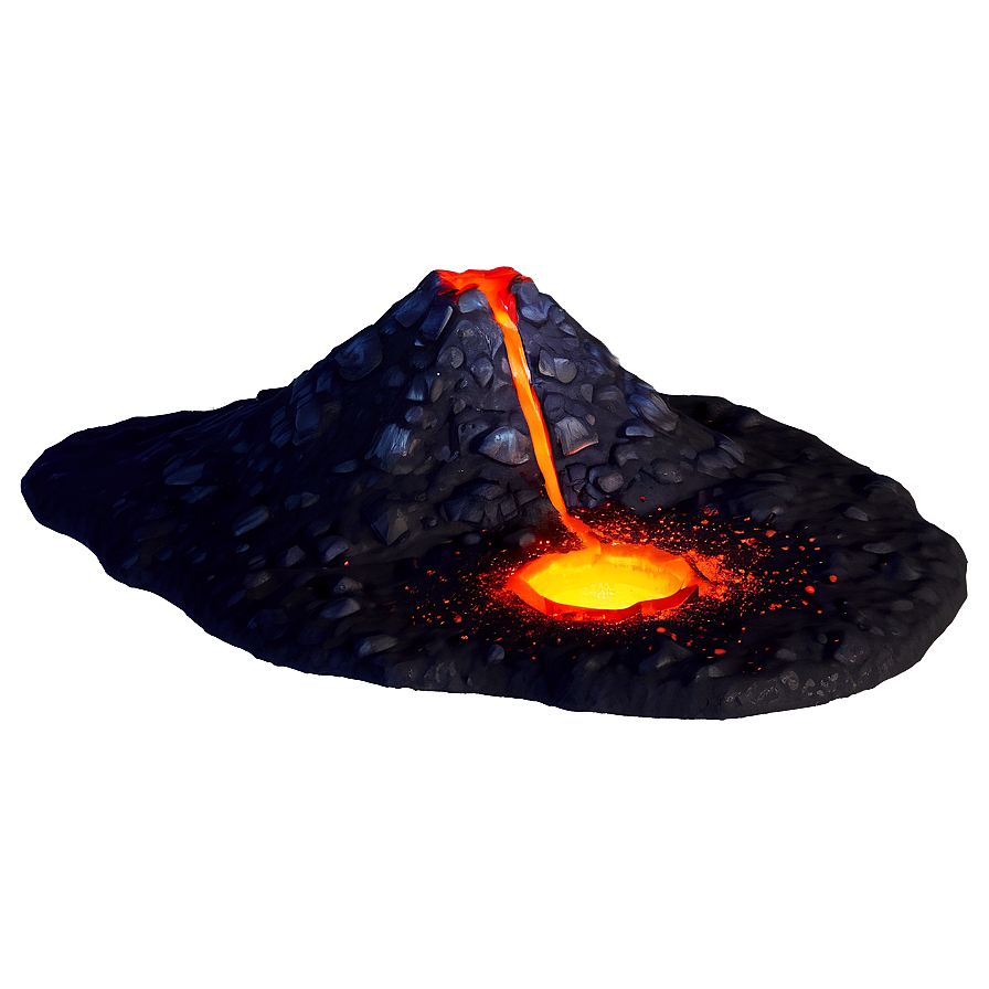 Volcano With Glowing Magma Png 99