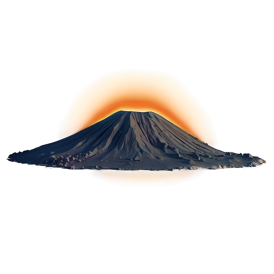 Volcano With Sun Halo Png 05232024