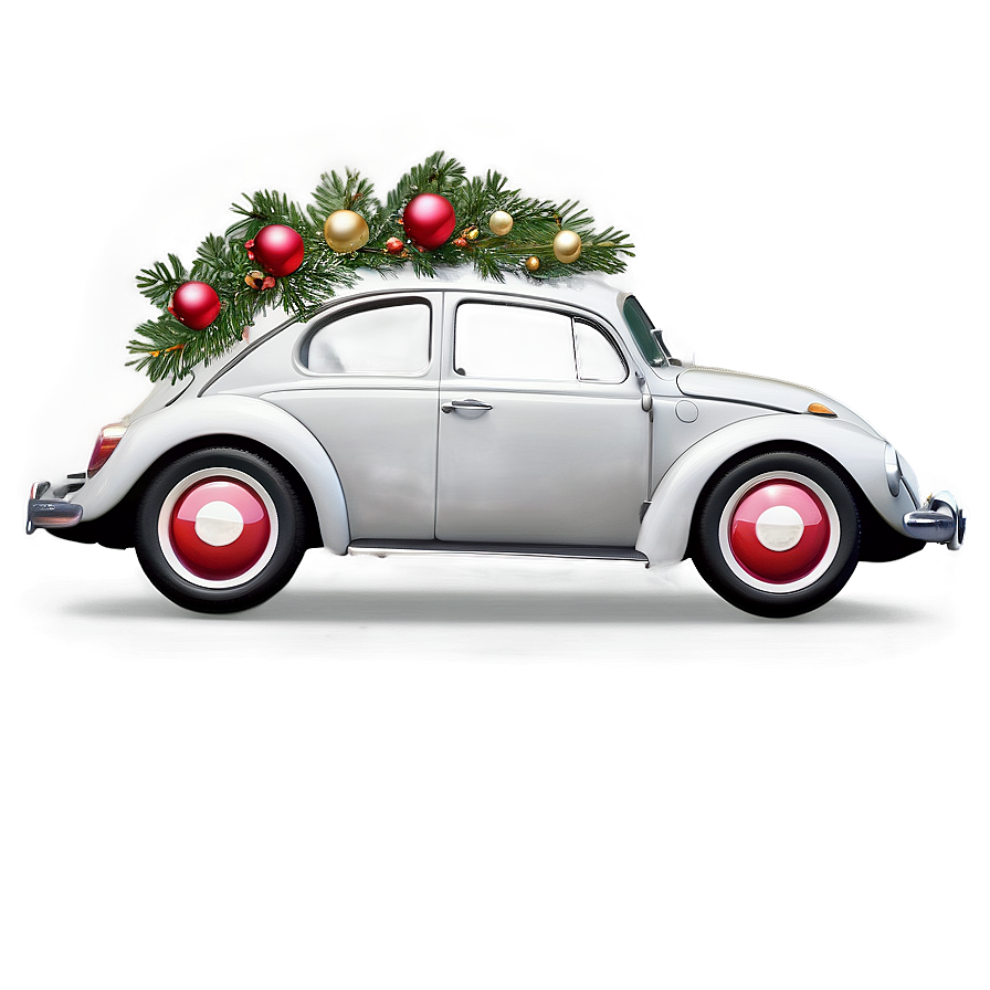 Volkswagen Beetle Festive Decoration Png 06292024