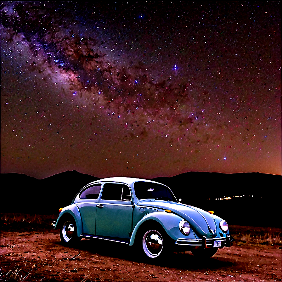 Volkswagen Beetle Under The Stars Png Uhi78