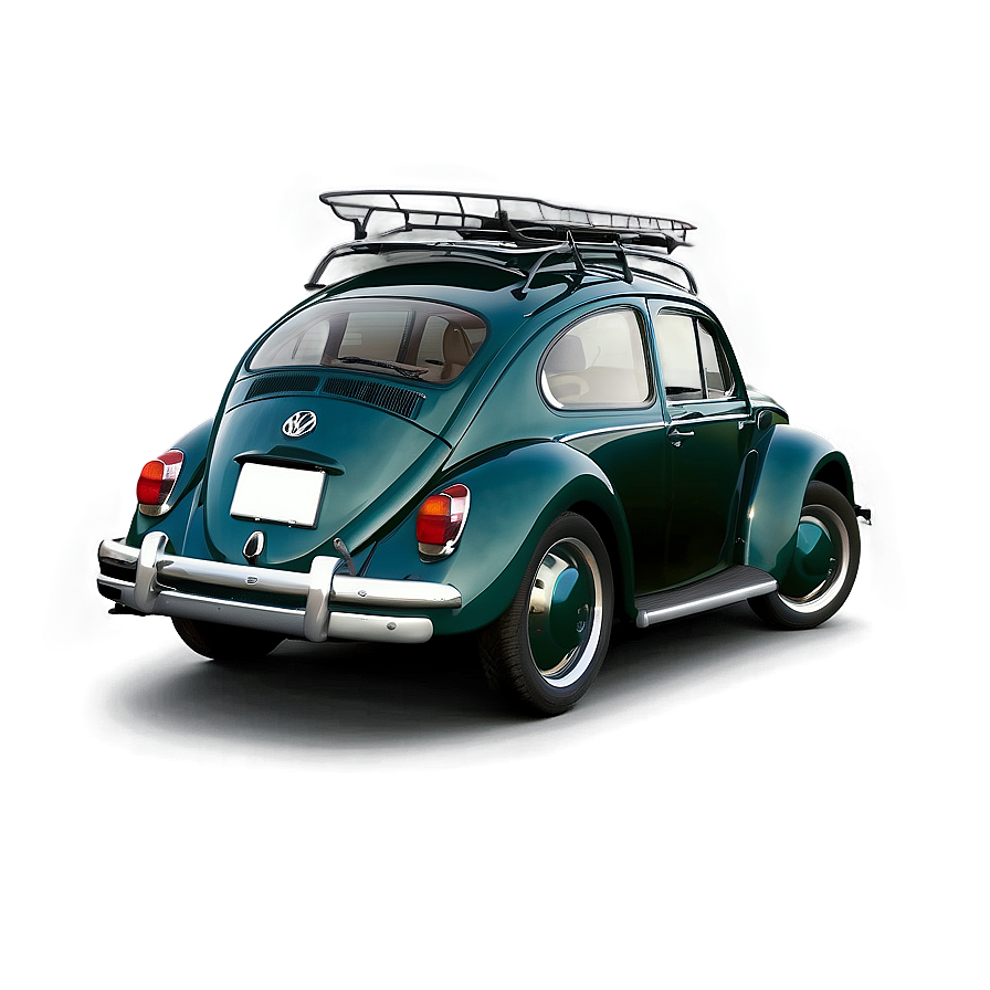 Volkswagen Beetle With Bicycle Rack Png Uxl25