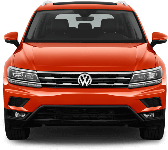 Volkswagen Tiguan Orange Front View