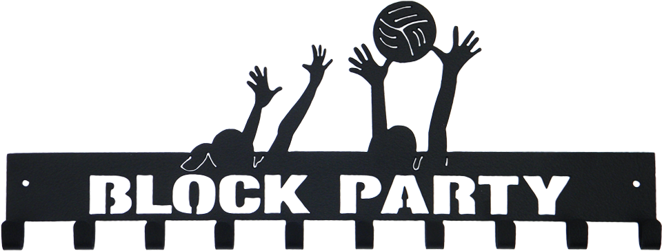 Volleyball Block Party Logo