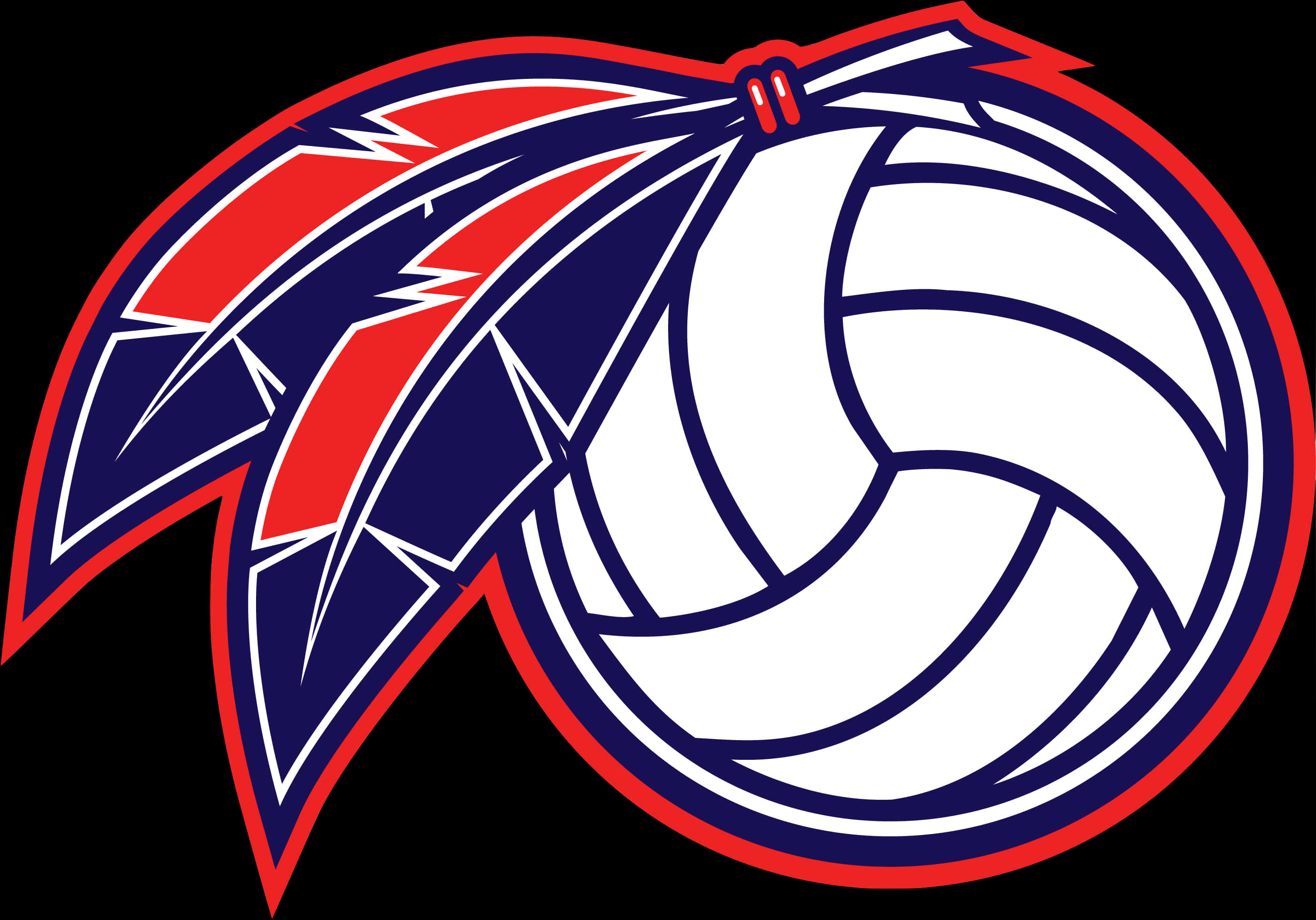 Volleyball Logowith Wings