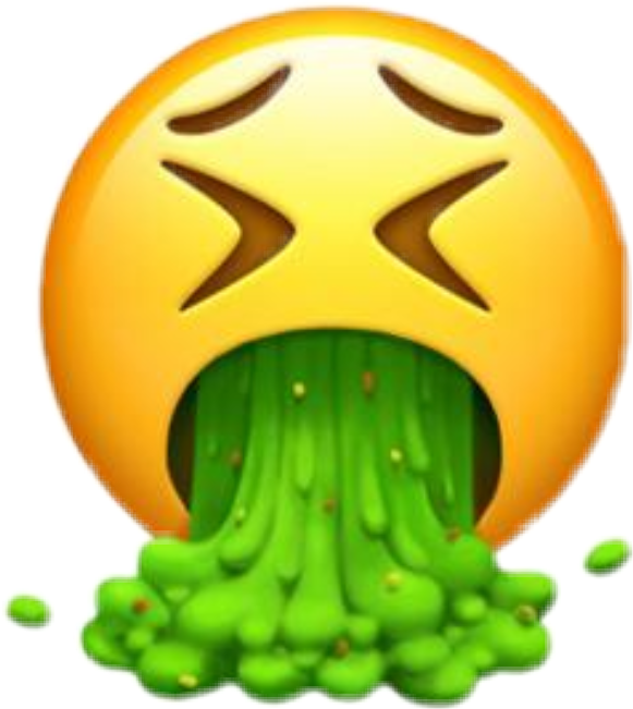 Vomiting Emoji Graphic