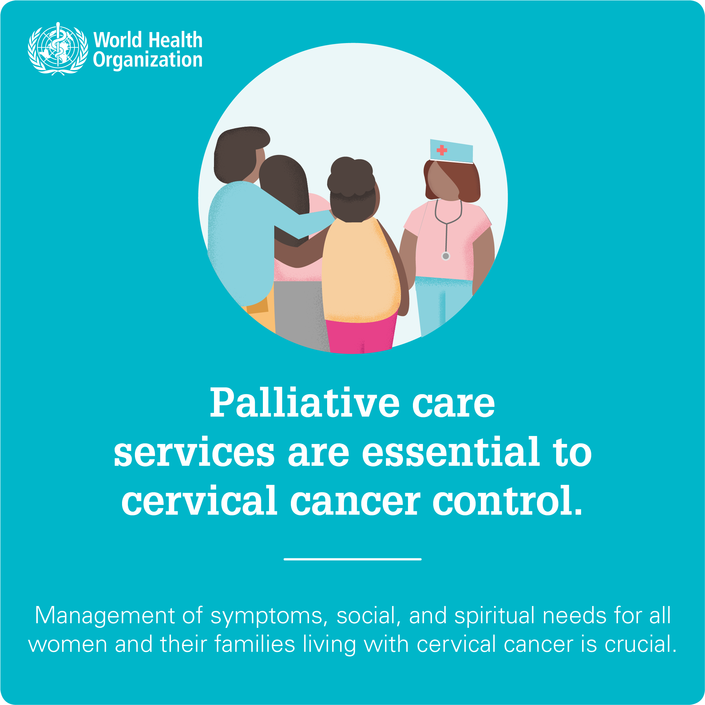 W H O Palliative Care Cervical Cancer Control Infographic