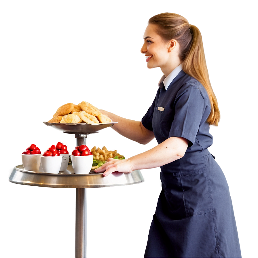 Waitress In Action Png 64