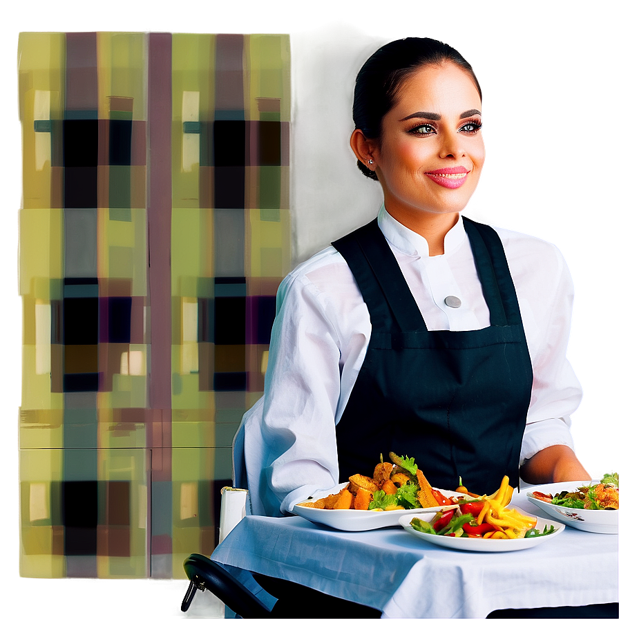 Waitress In Fine Dining Png Fex5