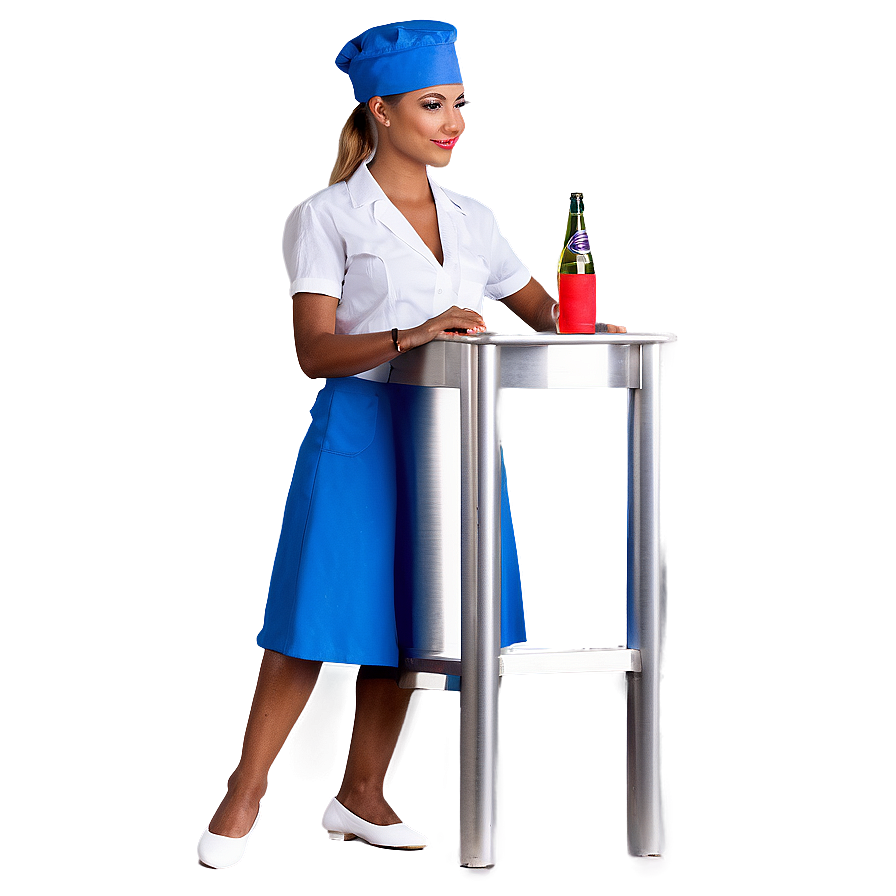 Waitress In Party Png 06272024