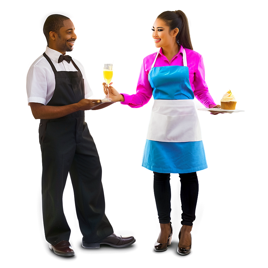 Waitress In Party Png Ifd76