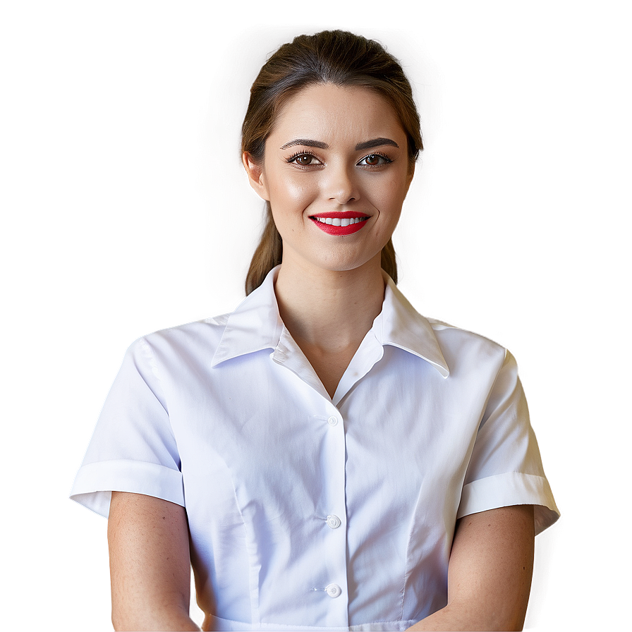 Waitress In Uniform Png 06272024