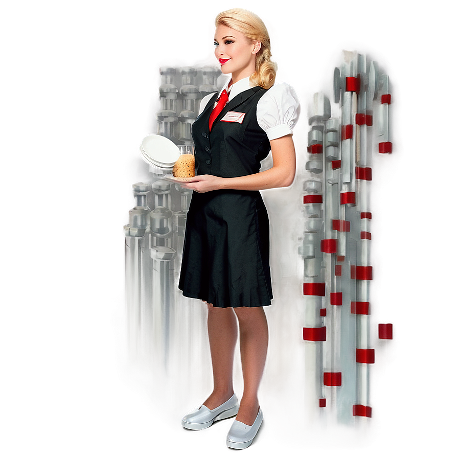 Waitress Uniform Png Vkm31