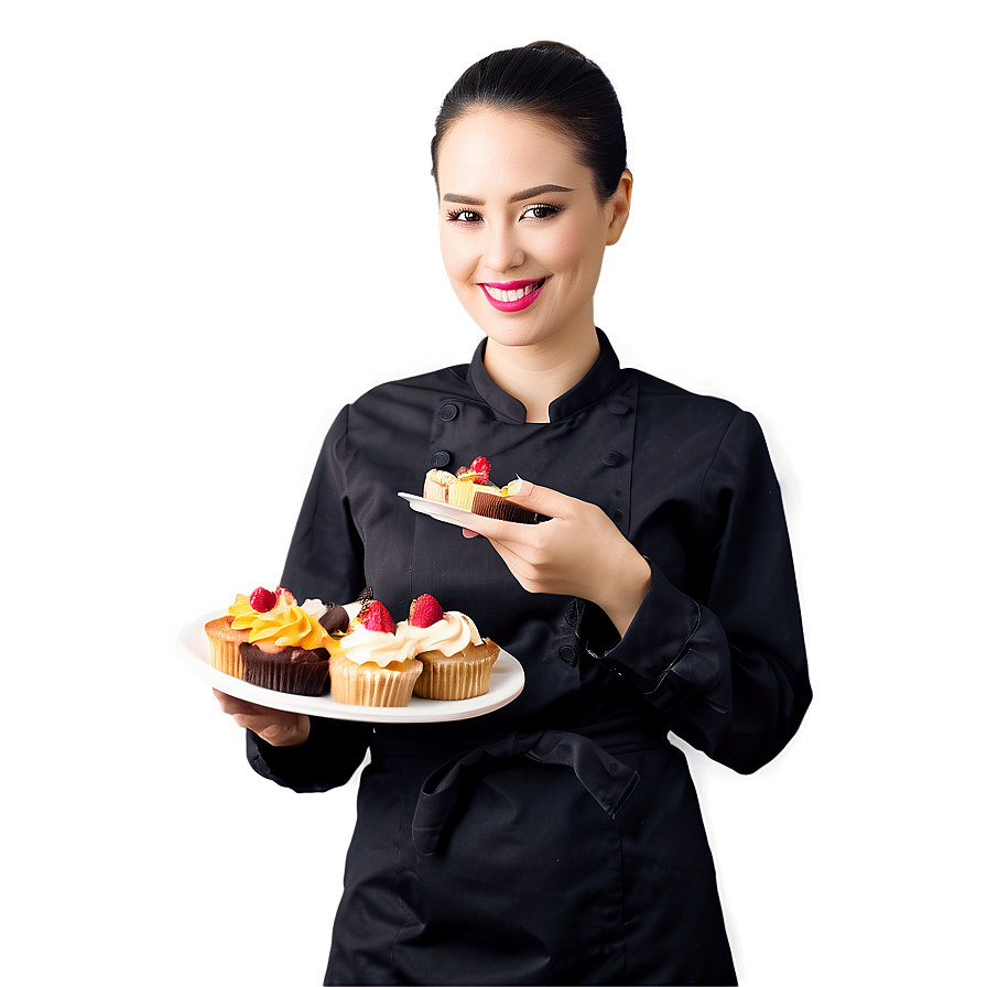 Waitress With Dessert Png Yge