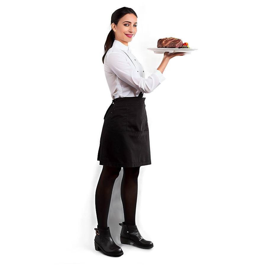 Waitress With Steak Png Bqu