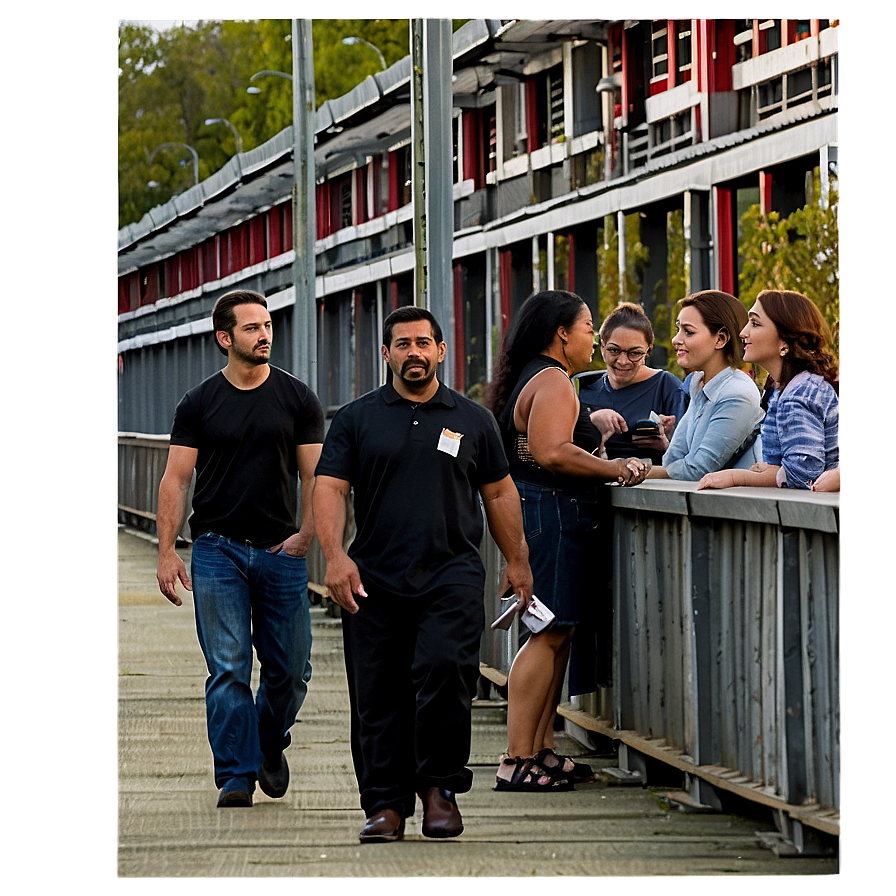 Walking Across A Bridge Png Fvp31