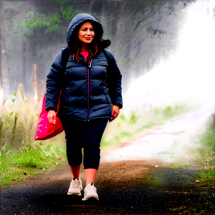 Walking On A Foggy Morning Png 05232024