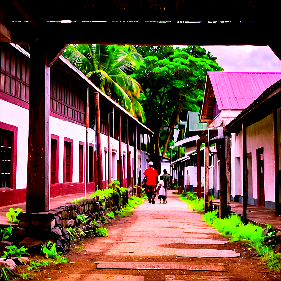 Walking Through A Historic Town Png Xwq