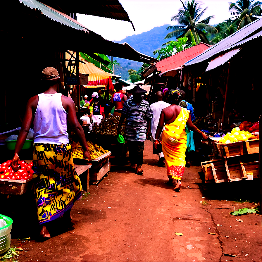 Walking Through A Market Png Fcm26