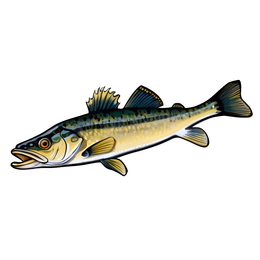 Walleye Illustration Png Lca