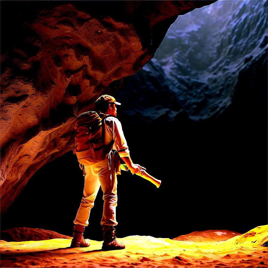 Wanderer In Cave Png Jgf