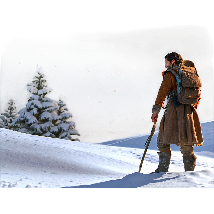 Wanderer In Snow Png Vve