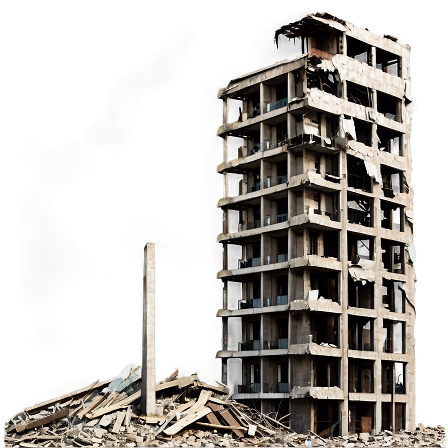 War-torn City Destruction Png 4