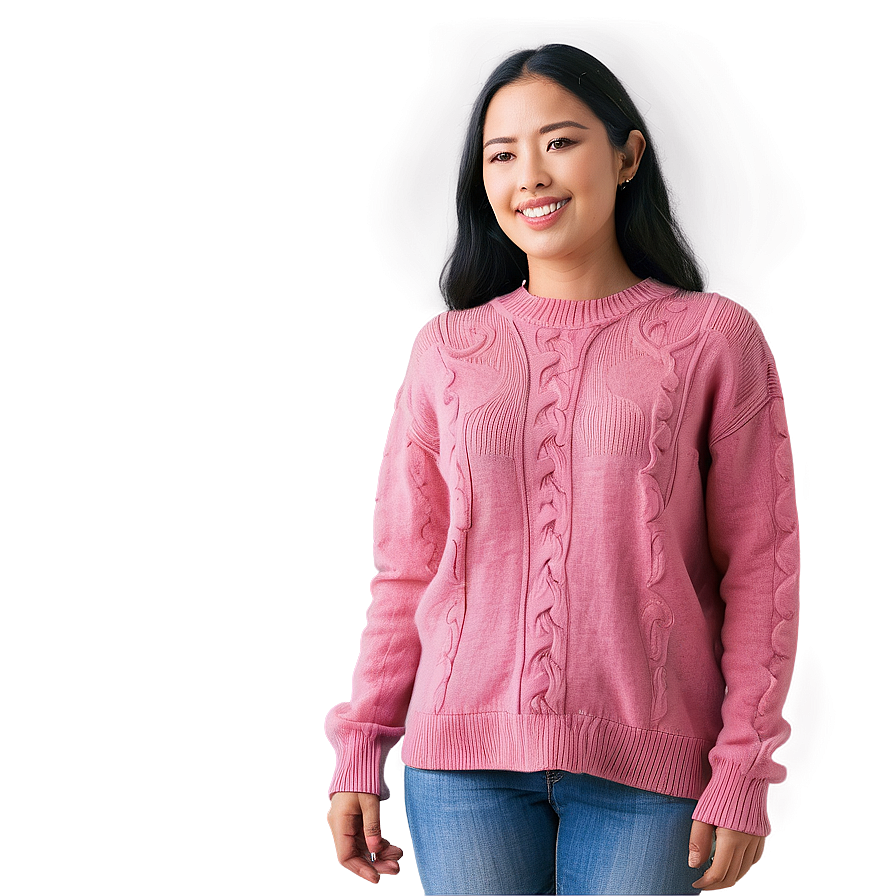 Warm Pink Sweater Png Evl34