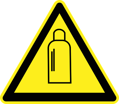 Warning Sign Bottle Graphic